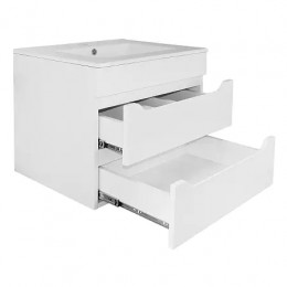 Комплект Тумба Аврора 60 (560*605*400) с раковиной Leone 60 БЕЗ ДОВОДЧИКОВ