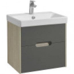 Оливия 55 Тумба Грей/Дуб Ойстер (БЕЗ УМЫВАЛЬНИКА"Адриана-55")