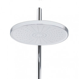 Душевая колонна с трехрежимной лейкой, со смесителем для ванны, с поворотным изливом, круглая, хром, Azario AZ-20R ARIZONA ROUND