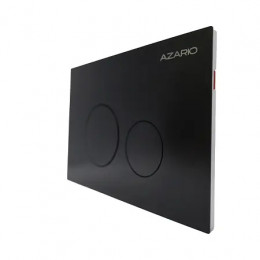 AZARIO NEW-TS Клавиша смыва AZ-SS-002-B ЧЕРНАЯ (КРУГЛАЯ) нержавеющая сталь 245x162,5x30,4мм (инст. AZ-G12 и AZ-TS006T)