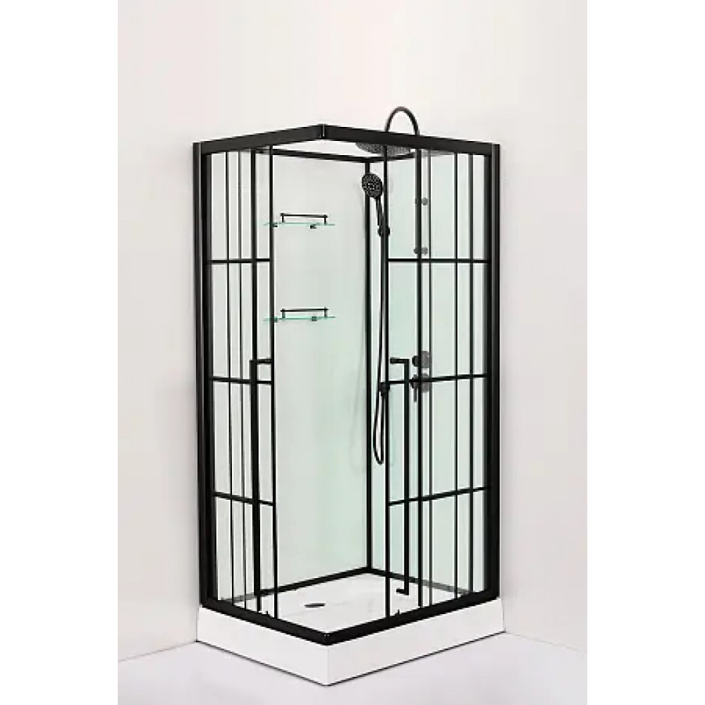 CS-3008TM/W-90R Душ. Кабина 900x900x2150 поддон 14 см