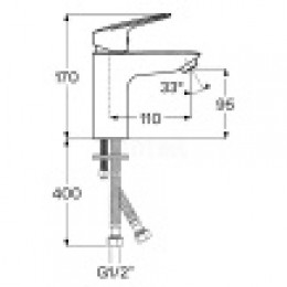 Смеситель Таос для раковины, хром