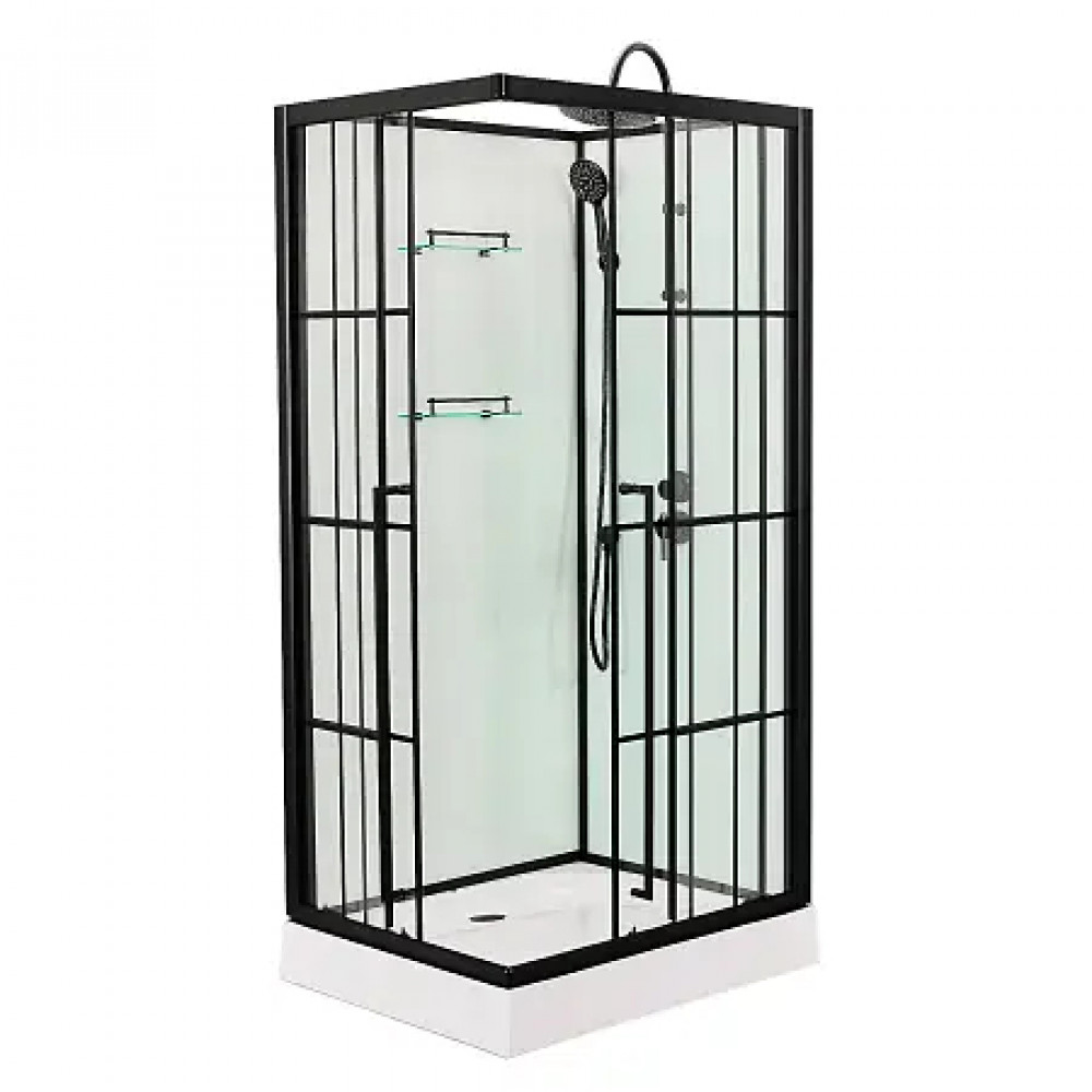 CS-3008TM/W-90R Душ. Кабина 900x900x2150 поддон 14 см