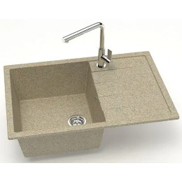 AZARIO кухонная мойка Vision (750x505x218) Песочная (сифон + герметик)