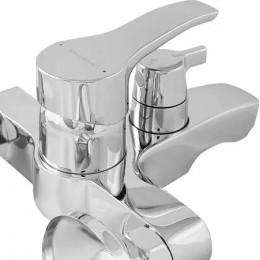 BA411AA MELOY Настенный смеситель для ванны/душа с керамическим переключателем,