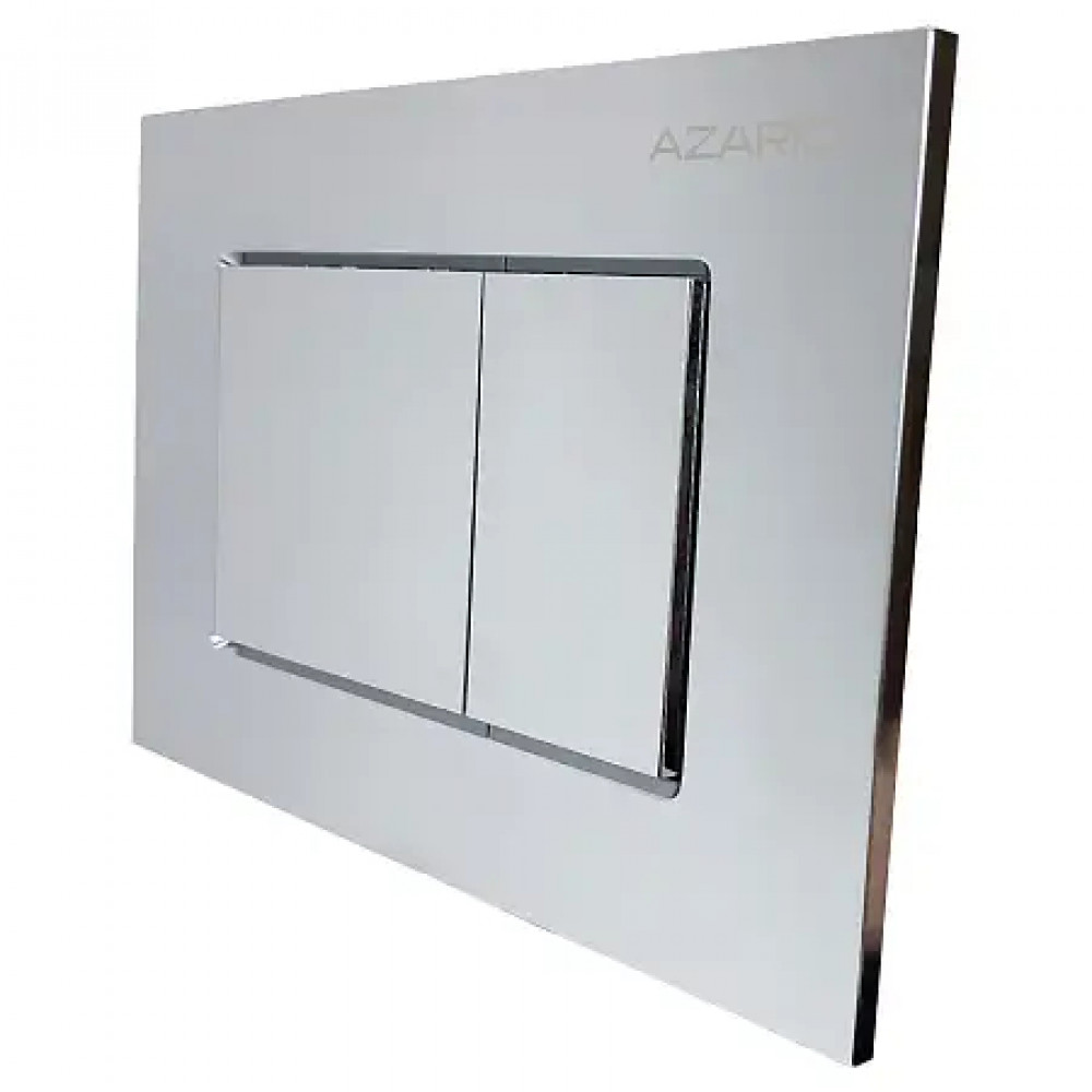 AZARIO NEW-TS Клавиша смыва AZ-ABS-001-CH хром (квадратная) пластик, 245х162,5х28,3мм (инст. AZ-G12 и AZ-TS006T)