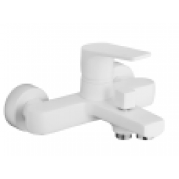 TREYA Смеситель для ванны с коротким изливом, белый матовый
