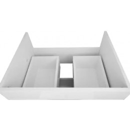 Комплект Тумба Florena 80 (810*810*470) с раковиной Leon 7506-80 Светлый Бетон