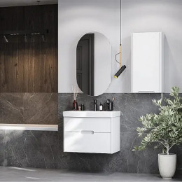 Оливия 70 Тумба Белый матовый (БЕЗ УМЫВАЛЬНИКА "Адриана-70")