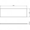 Ideal Standard i.life Фронтальная панель 180 см для прямоугольной ванны T476201, T476401