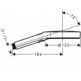 26864140 Rainfinity Ручной душ 130 3jet, шлифованная бронза