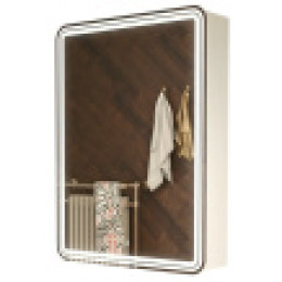 AZARIO зеркало-шкаф Adriana 1Л с подсветкой 600*800