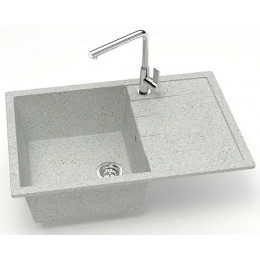 AZARIO кухонная мойка Vision (750x505x218) Светло серая (сифон + герметик)