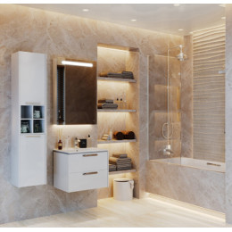 LAGO Шкаф-колонна, белый глянец