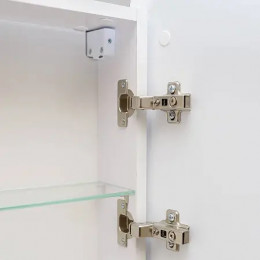 AZARIO зеркальный шкаф с подсветкой+подогрев "Air" 1П 600*800