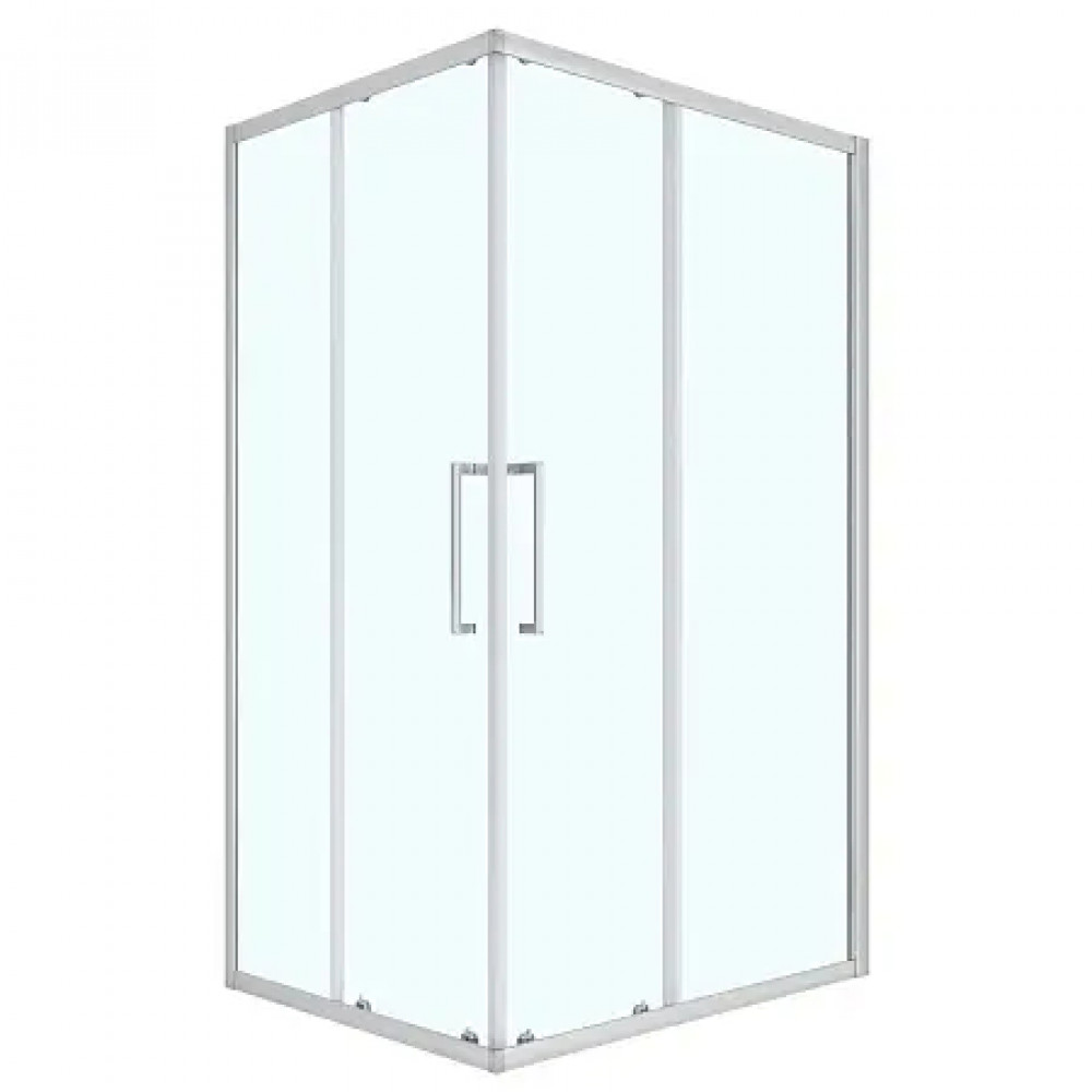 Душевое ограждение CS-AB01S-128 120x80x190，профиль сатин，6 мм прозрачное стекло, профиль сатин