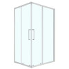 Душевое ограждение CS-AB01S-128 120x80x190，профиль сатин，6 мм прозрачное стекло, профиль сатин
