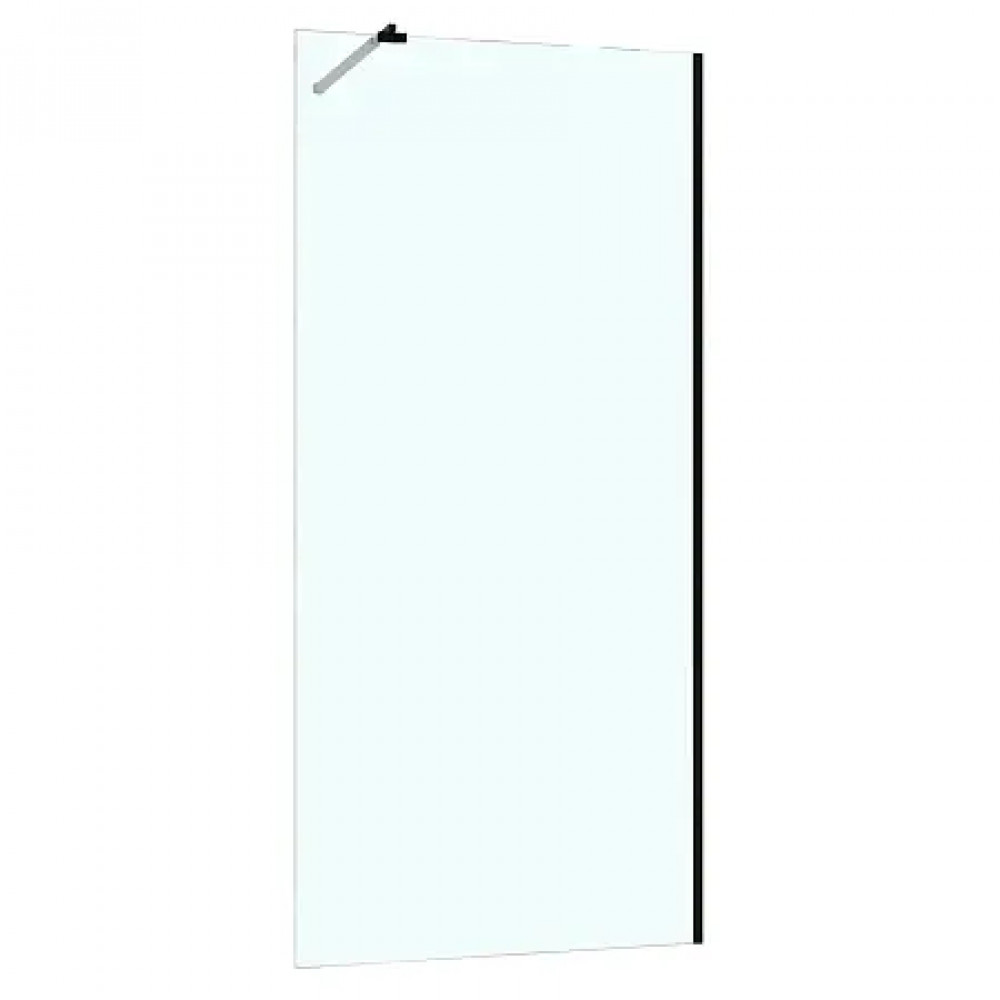 AZ-251-90-MB-CL Душевая перегородка Walk-in, 90x195-MB-CL, прозрачное стекло 8 мм, профиль матовый черный