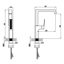 EXQUISITE Смеситель для кухни, хром