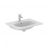T351001 TESI Vanity Умывальник 60 см для монтажа соло с дизайн-сифоном или с подстольем TESI 60 см, с отверстием под смеситель, с отверстием перелива.
