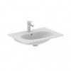 T351001 TESI Vanity Умывальник 60 см для монтажа соло с дизайн-сифоном или с подстольем TESI 60 см, с отверстием под смеситель, с отверстием перелива.