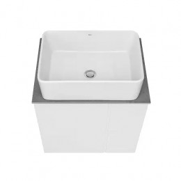 Luna Тумба под раковину 60, 2 ящика, белый