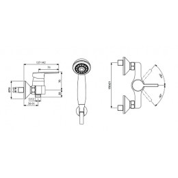 BA278AA LOGIK Смеситель для душа