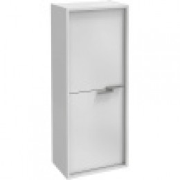 EB1665-J5-J5 VIVIENNE Колонна подвесная 40 см, 2 двери, корпус белый блестящий, фасад белый блестящий