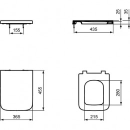 T392701 BLEND CUBE Сидение и крышка стандарт, тип wrapover, дюропласт, легкосъемное