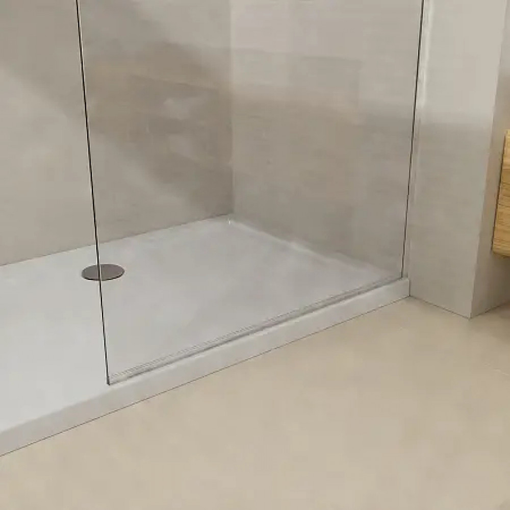 AZ-251-90-CH-CL Душевая перегородка Walk-in, 90x195-CH-CL, прозрачное стекло 8 мм, профиль хром