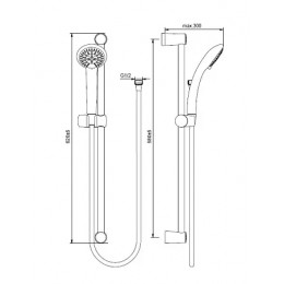 BA208AA Душевой гарнитур VIDIMA FRESH S