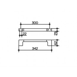 12707010000 Collection Moll поручень для ванны хром 300мм