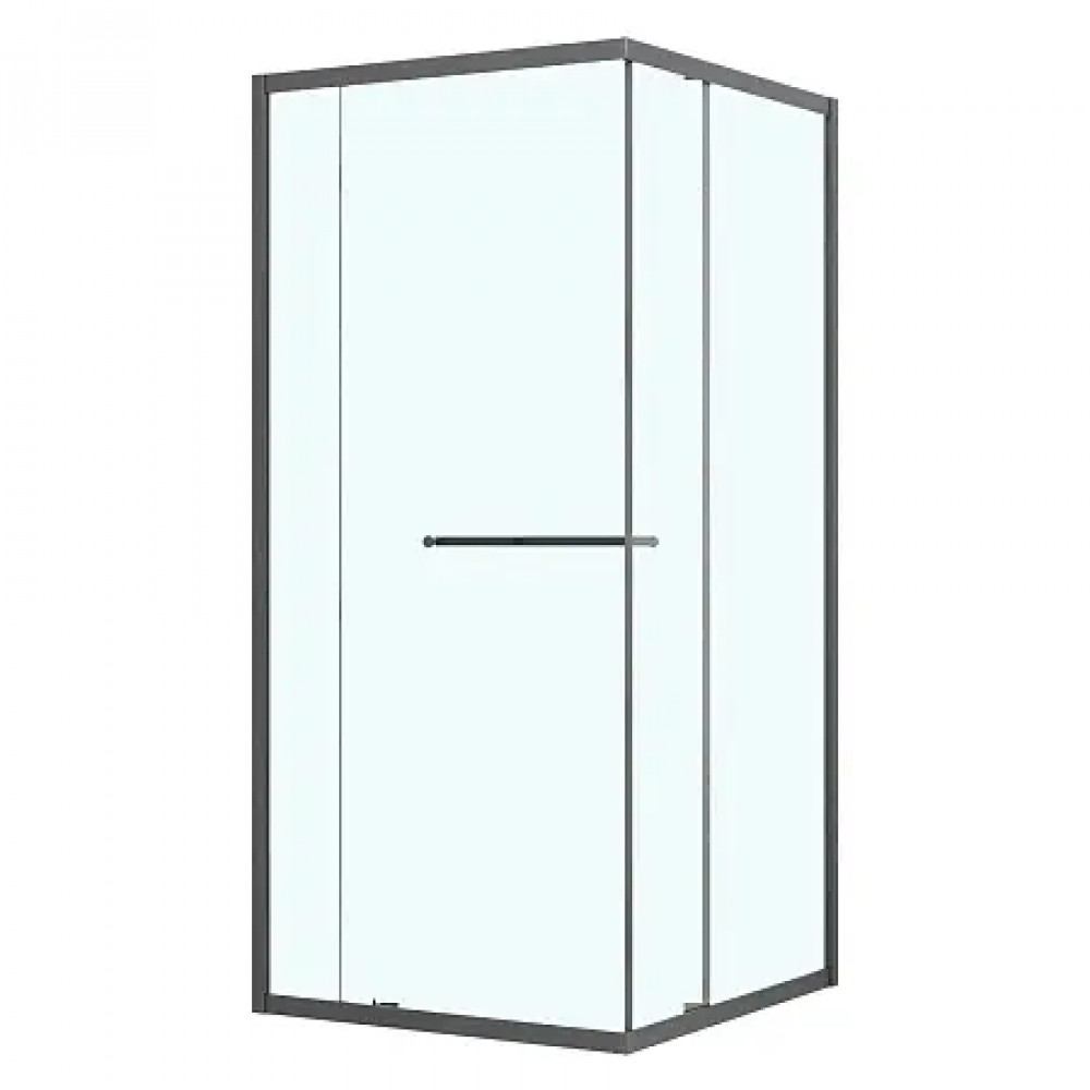 AZ-L47-90-MGR-CL Душевое ограждение MONAKO SQS-90х90х195-MGR-CL, прозрачное стекло 6 мм, профиль матовый графит