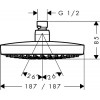 26524000 Croma Select S Верхний душ 180 2jet, хром