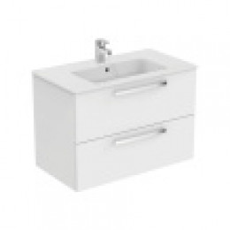 E3242WG TEMPO Подстолье для умывальника 800 мм с 2-мя ящиками, для подвесного монтажа, система плавного закрытия, 2 ручки, с крепежным комплектом