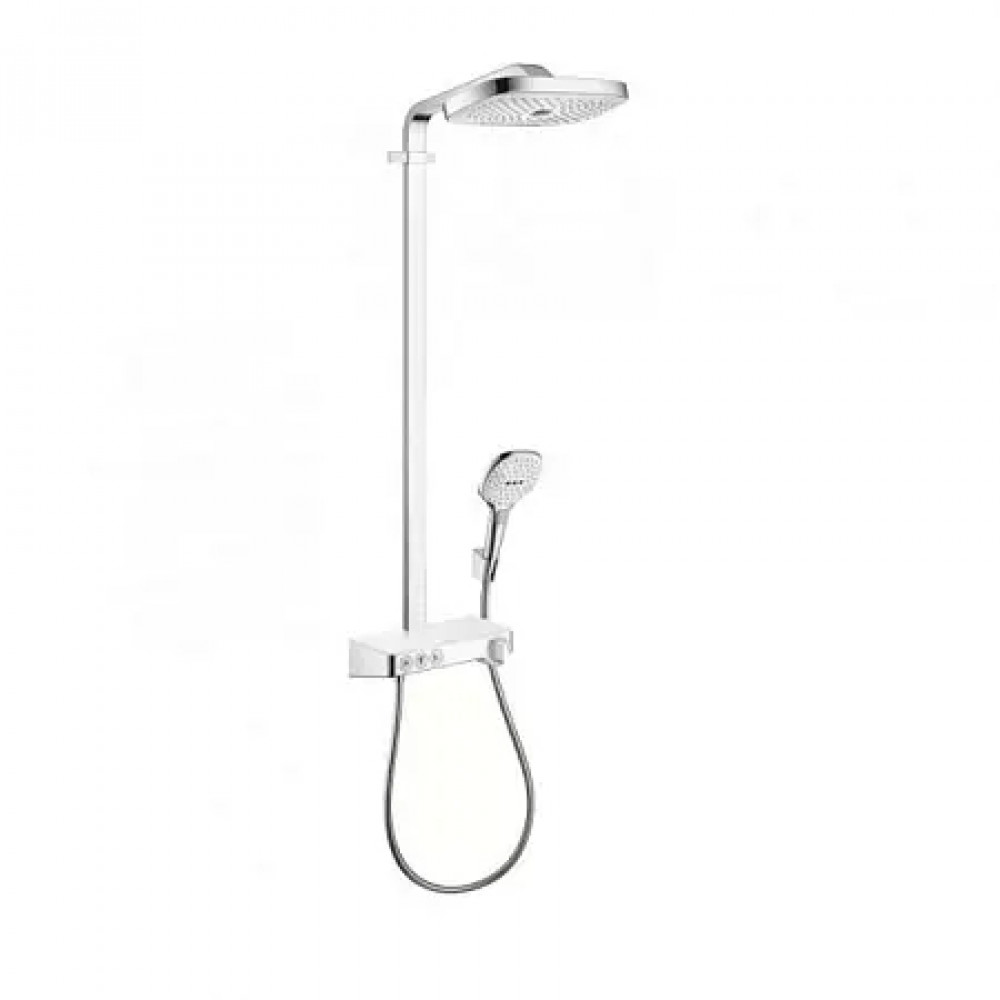 27127400 Raindance Select E 300 3jet Showerpipe, ½’, белый/хром