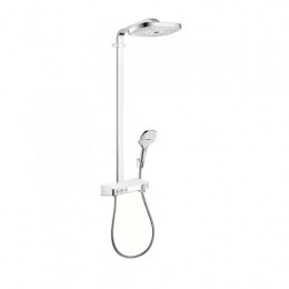 27127400 Raindance Select E 300 3jet Showerpipe, ½’, белый/хром