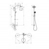 27224000 Croma 220 Showerpipe Reno, поворотный держатель 400 мм, ½’