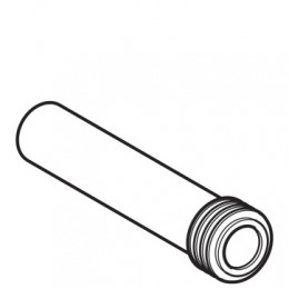 152.489.16.1 Удлинитель колена смыва Geberit, с манжетой: Черный