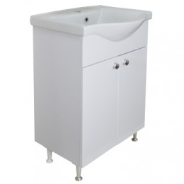 Комплект Тумба Моника New 55 (550*830*440) с раковиной (арт.7055)  Basic 55 (Турция) (2 места)