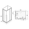 CS-3008TM/W-120R Душ. Кабина 1200x800x2150 поддон 14 см