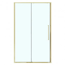 AZ-Y43-140-BGL-CL Душевое ограждение SHANGHAI DRO-140х195-BGL-CL, прозрачное стекло 6 мм, профиль брашированное золото