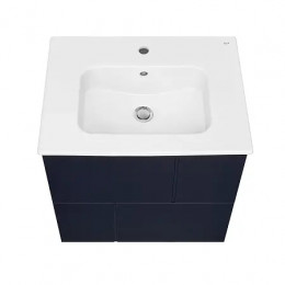 Luna Тумба под раковину 60, 2 ящика, синий