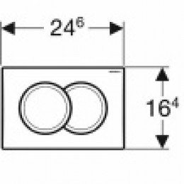 Кнопка смыва Geberit Delta01 115.107.11.1