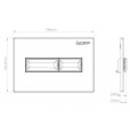 Loranto Кнопка к инсталляции Line белый глянец