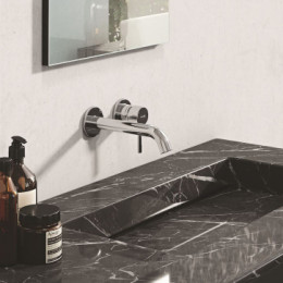 KLUDI BOZZ Однорычажный смеситель для раковины, внешняя монтажная часть, излив 220 мм, арт. 382450576