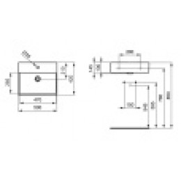 K077701 STRADA Умывальник 50 см