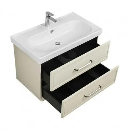 Нео-Классика 85/2 Тумба-умывальник Белый камень (БЕЗ Раковины Нео Классик 85)