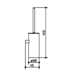 12769010100 Collection Moll Туалетный гарнитур, хром