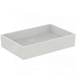 EXTRA Прямоугольный умывальник-чаша 60 см без отверстия под смеситель, без отверстия перелива, с крепежом D570967